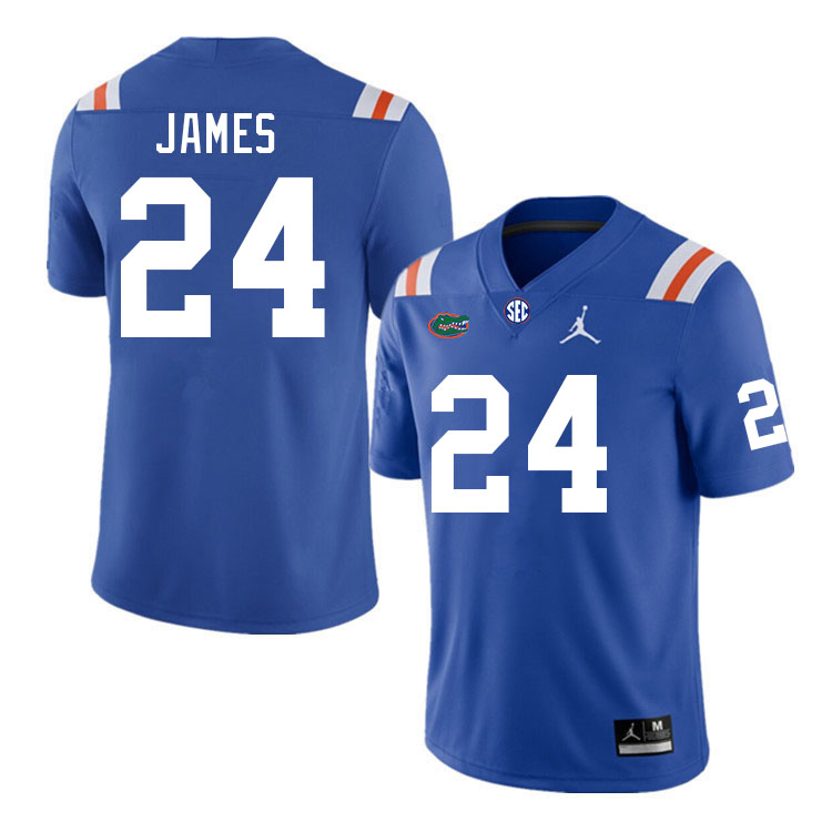 Men #24 Kamran James Florida Gators College Football Jerseys Stitched-Retro